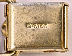 Bartek Modernist Gilt Chain Link Bracelet circa 1950s