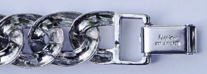 Napier Silver Tone Link Bracelet circa 1980s