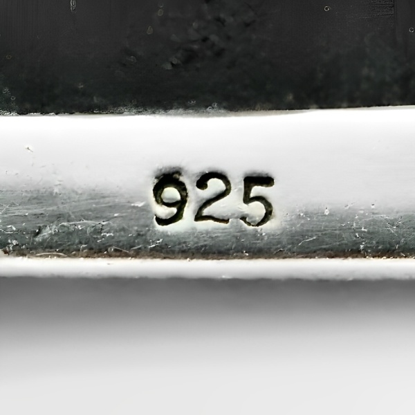 Sterling Silver Marcasite Black Enamel Glass Brooch circa 1930s
