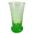 Art Deco Green Crackle Glass Celery Vase