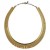 Gold Plated Egyptian Style Rope Design Collar Necklace circa 1970s