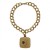 12K Gold Filled Double Curb Link Bracelet with New Jersey Charm