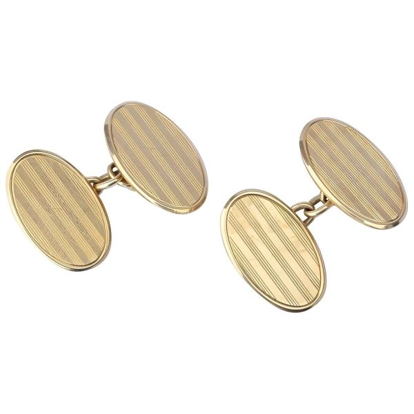1920s Art Deco 15ct Gold Cufflinks