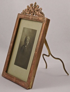 Art Nouveau French Picture Frame with a Lady Portrait Photograph