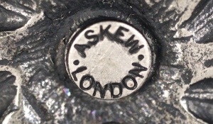 Askew London Silver Plated Crystal Starburst Clip On Earrings