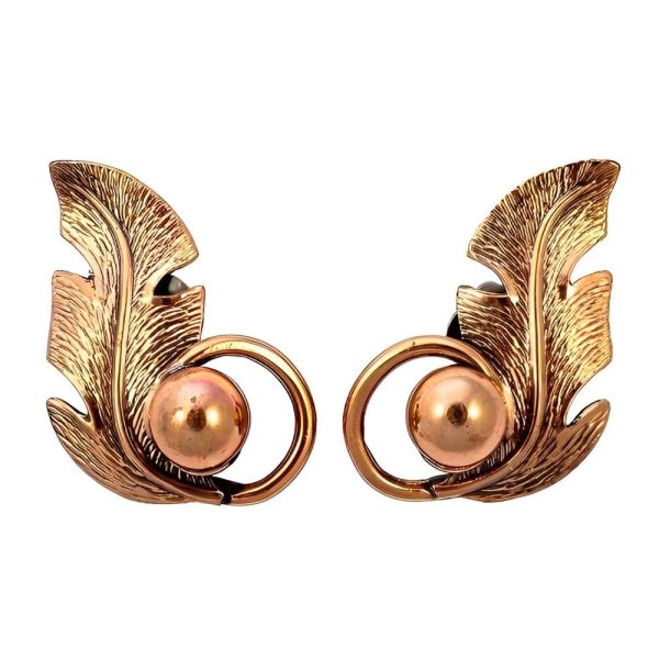 Copper colour earrings store