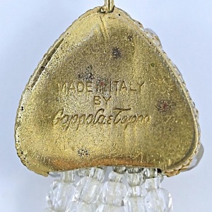 Coppola e Toppo Six Strand Crystal Bead Necklace 1950s