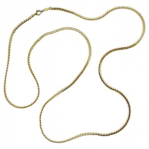 Grosse Germany Gold Plated Serpentine Necklace circa 1980s