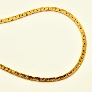 22ct Gold Plated C Link Chain Necklace circa 1980s
