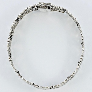 Kollmar & Jourdan Sterling Silver Modernist Link Bracelet 1950s