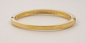 Roman Gold Plated Clear Diamante Bangle circa 1980s