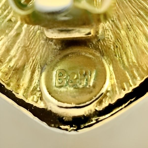 Butler & Wilson Gold Plated Crystal Heart Earrings circa 1980s