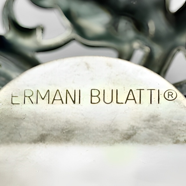 Ermani Bulatti Antiqued Rhinestones Brooch circa 1980s