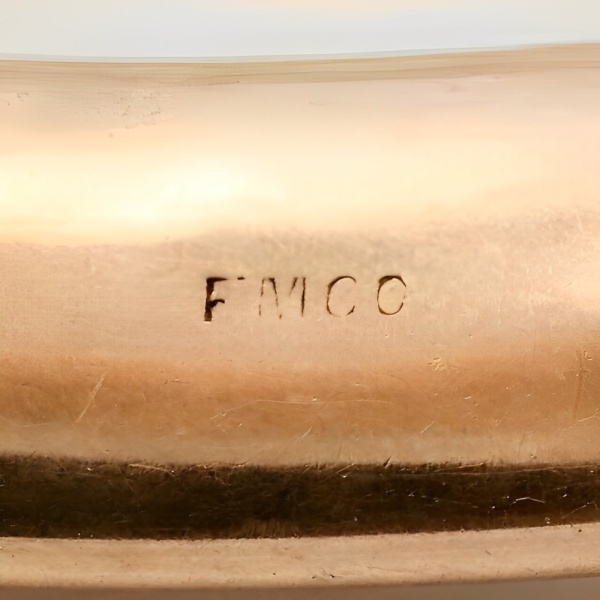 FMCO Antique Rose Gold Filled Engraved Bangle Bracelet