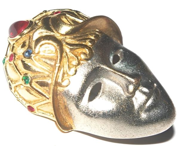 Gontie Vintage Mask Face Brooch