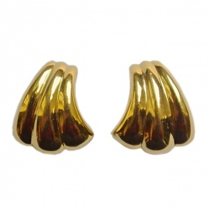 Grosse Gold Tone Clip-on Earrings circa 1980s