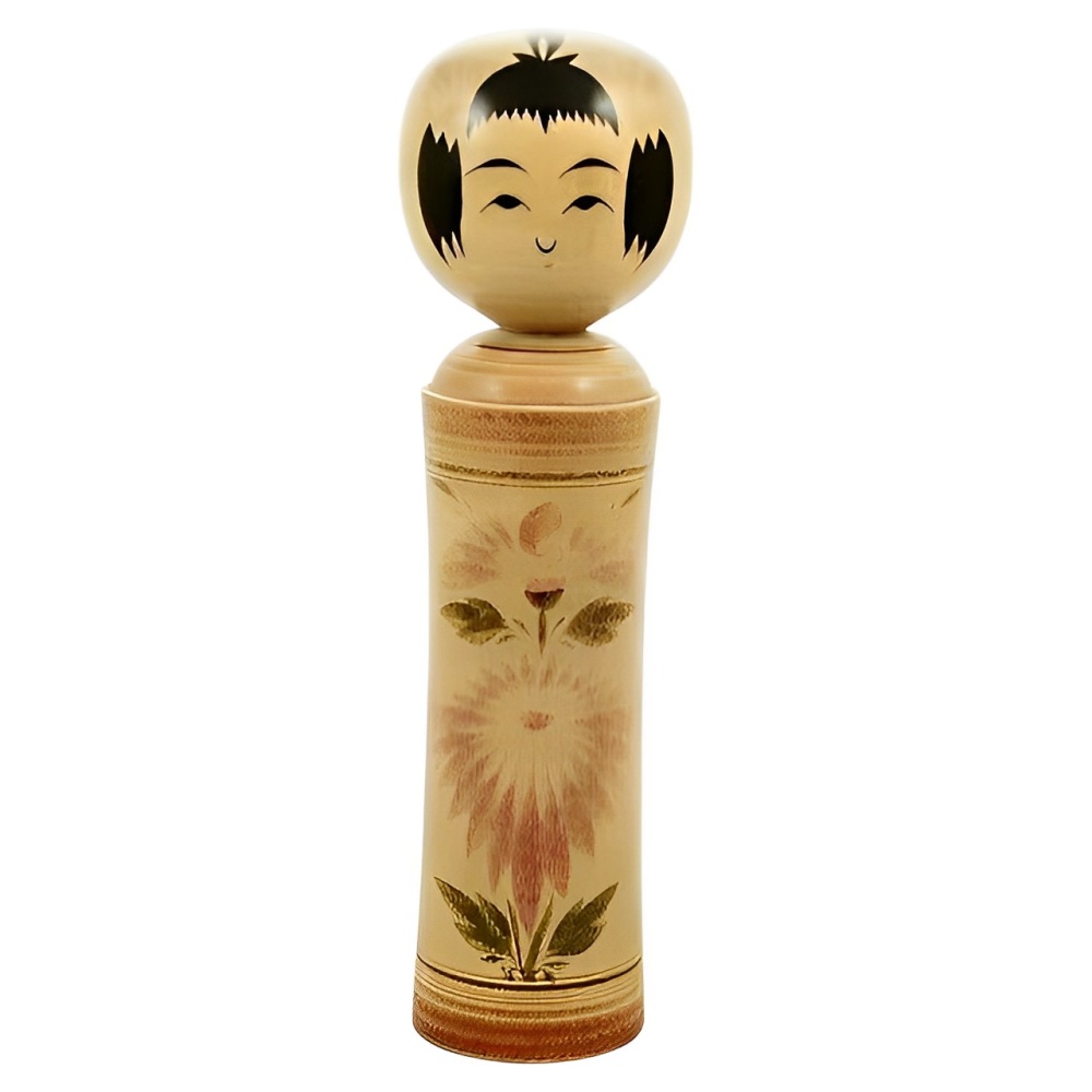 Japanese Naruko Kokeshi Folk Art Wood Doll by Kumagai Otsu