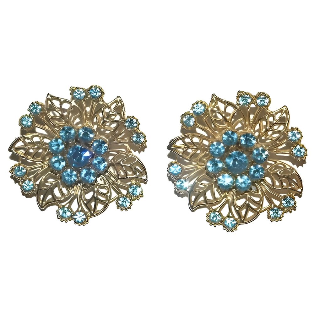 Ice blue earrings on sale