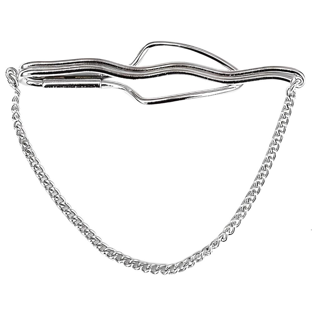 Vintage Silver Tone Tie Clip circa 1930s