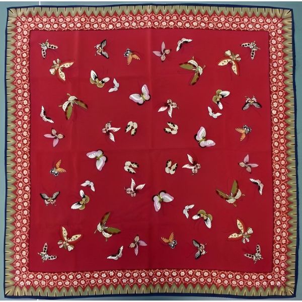 Metropolitan Museum of Art Pure Silk Butterfly Design Scarf