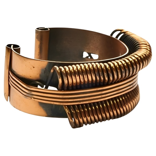Mid Century Copper Bangle with a Wire Design | Arabella Bianco