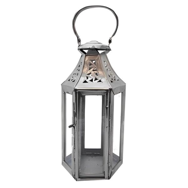 Modern Moroccan Berber Glass Panelled Tealight Lantern