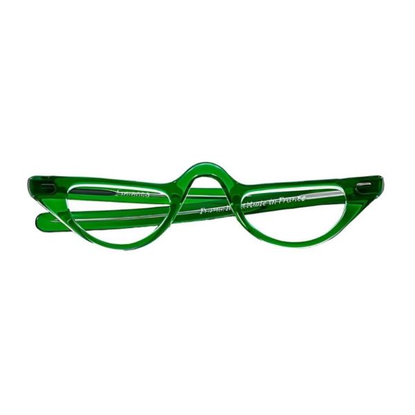 Selecta Green on Yellow Cat Reading Eyeglass Frames 1960s