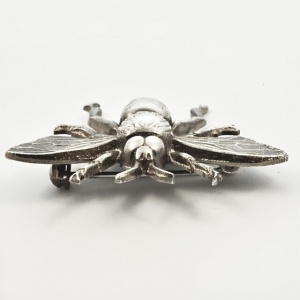 Silver Plated Bee Brooch