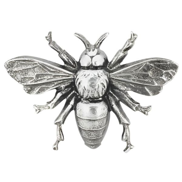 Silver Plated Bee Brooch