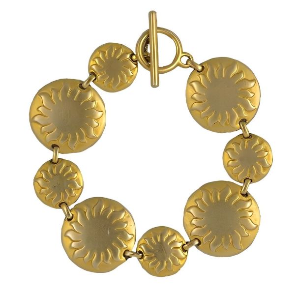 Souleiado Vintage Gold Tone Sun Bracelet