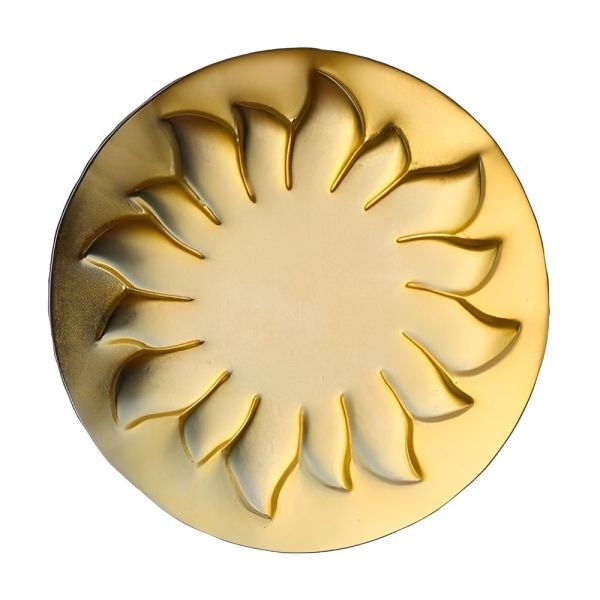 Souleiado Vintage Gold Tone Sun Brooch