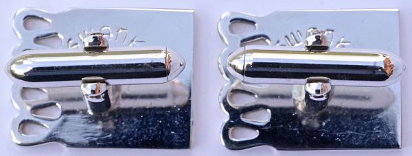 Swank Silver Tone Letter S Monogram Cufflinks