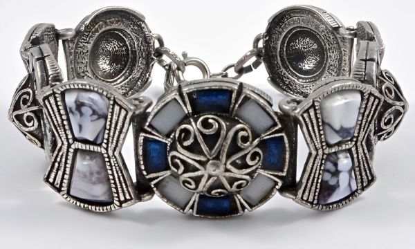 Vintage Miracle Bracelet, Scottish Link Bracelet, Vintage