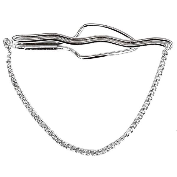 Vintage Silver Tone Tie Clip circa 1930s