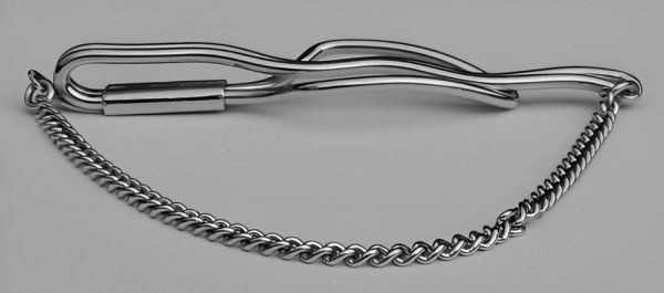 Vintage Silver Tone Tie Clip circa 1930s